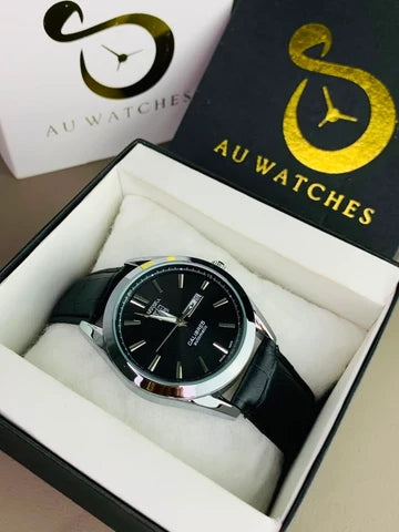 Tag Caliber 5 Watch With Day & Date (Black)