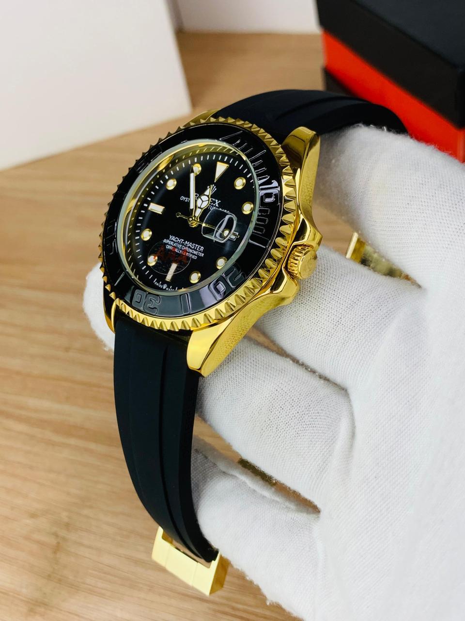 Yacht Master Men Watch | Golden