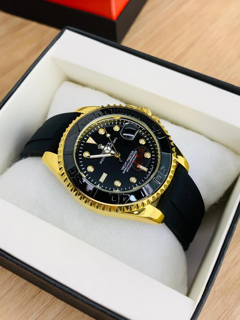 Yacht Master Men Watch | Golden