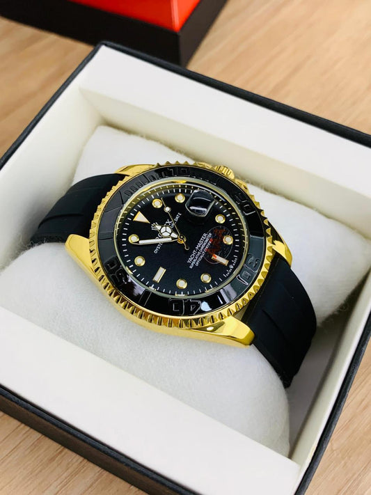 Yacht Master Men Watch | Golden