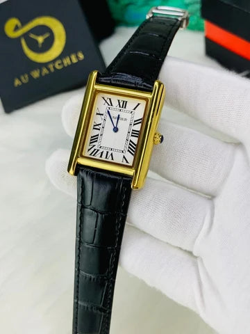 Cartier Tank Roman  Black Golden (Master Lock)