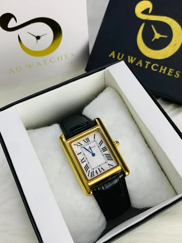 Cartier Tank Roman  Black Golden (Master Lock)