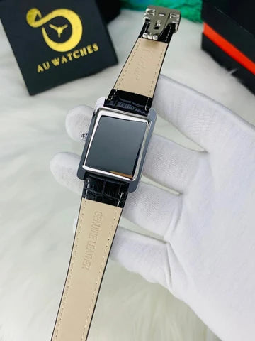 Cartier Tank Roman  Black Silver (Master Lock)